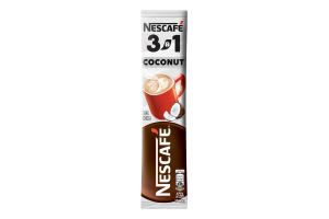 Напиток кофейный растворимый вкус кокос 3в1 Nescafe м/у 13г