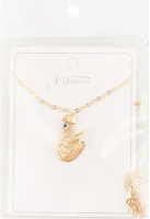 Ланцюжок жовтий метал з підвіскою 40см FHF1537