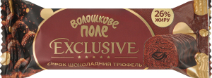 Сирок глазурований 26% солодкий з наповнювачем Шоколадний трюфель Exclusive Волошкове поле м/у 36г