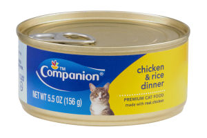 Companion Premium Cat Food Chicken & Rice Dinner 5.5 OZ