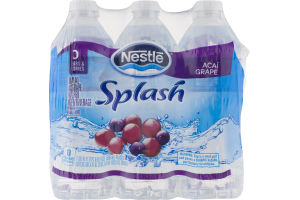 Nestle Splash Flavored Water Acai Grape - 6 PK