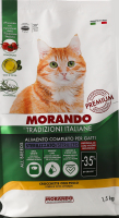 Корм д/стерилізованих котів з куркою сухий 1,5кг Morando Tradizioni