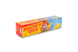 Чипсы картофельные со вкусом сливочного масла с солью Золотисті к/у 100г