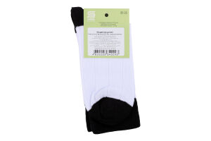 Шкарпетки дит Premier socks білі чорн резин р20-22