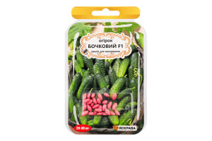 Насіння Огірок Бочковий F1 дражоване 20-30шт Яскрава