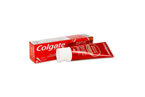 Паста зубная для потребителей чая, кофе, табака Отбеливающая Optic white Colgate 75мл
