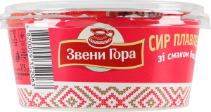 Сыр плавленый 50% пастообразный со вкусом бекона Звени Гора ст 175г