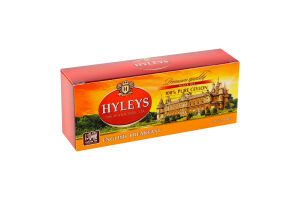 Чай чорний цейлонський байховий дрібний English Breakfast Hyleys к/у 20х1.5г