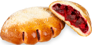 Булочка з начинкою з буряка 100г