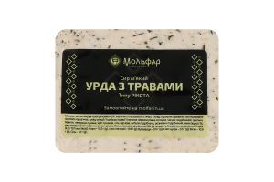 Сир 40% м'який типу Рікота Урда з травами Мольфар в/у 300г