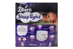 Трусики-подгузники для детей 16-30кг 8 Sleep tight Libero 13шт