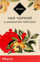 Чай чорний байховий з ароматом персика RIOBA к/у 100г