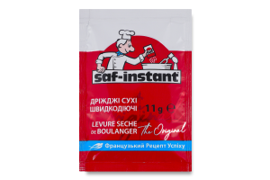 Дріжджі сухі хлібопекарські швидкодіючі Saf-Instant м/у 11г