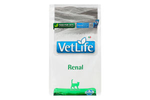 Корм д/котів Vet Life Renal д/підтримки функції нирок сухий 400г Farmina