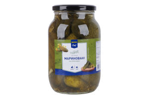 Огурцы маринованные пастеризованные Metro Chef с/б 980г