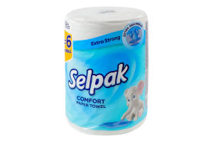 Полотенца бумажные 2-х слойные 540 листов Extra Strong Comfort Selpak 1шт