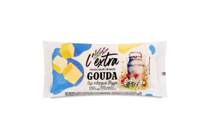 Сир твердий Гауда (Gauda) 50% L`extra, ФП шт. 0,15 кг