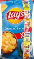 Чипси картопляні Сметана і зелень Lay's м/у 170г