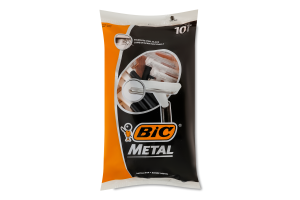 Бритва с 1 лезвием Metal BiC 10шт