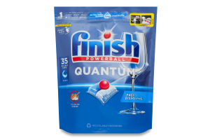 Засіб для миття посуду в посудомийних машинах в капсулах All in 1 Quantum Powerball Finish 35шт