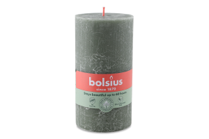 Свічка зелена 13х6.8см №103668790370 Bolsius 1шт