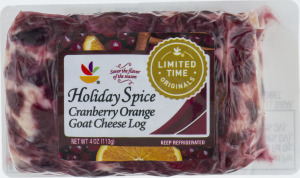 Ahold Holiday Spice Goat Cheese Log Cranberry Orange