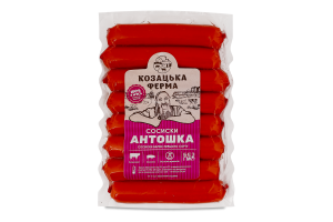 Сосиски варені Антошка Козацька ферма 1ґ кг
