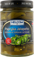 Перець гострий зелений маринований Халапеньйо Helcom с/б 290г