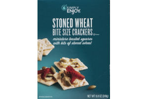 Simply Enjoy Bite Size Crackers Stoned Wheat