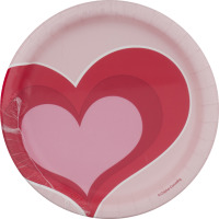 Smart Living Plates Valentine Hearts - 8 CT