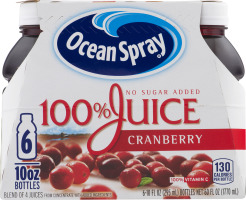 Ocean Spray 100% Juice Cranberry - 6 CT