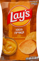 Чипси картопляні зі смаком соусу по-голландськи Ніжна гірчиця Lay's м/у 95г