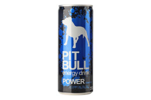 Напиток энергетический безалкогольный сильногазированный Power Pit Bull ж/б 250мл