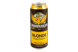 Пиво спеціальне 500мл 6.7% світле пастеризоване Blonde Grimbergen з/б