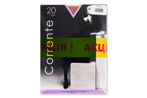 Набір колготок жіночих Corrente Classic №CST90512 20den 2 natural 2шт