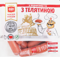 Сосиски со сливками и телятиной М'ясна Гільдія кг