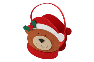 Подарунок-торбинка новорічна Ведмедик 23*15*60,5см КМ