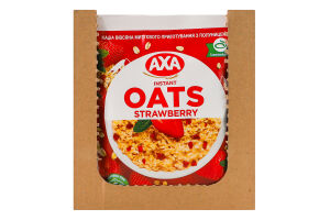 Каша овсяная моментального приготовления с клубникой Аха м/у 40г