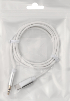 Аудіоперехідник Type-C-Jack чорний 3,5мм 1м Хоко.