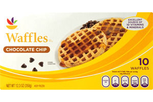 Ahold Chocolate Chip Waffles - 10 CT