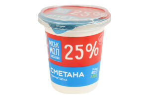 Сметана 25% термостатна Міськмолзавод №1 ст 300г
