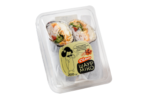 Суші-шаурма з смаженою куркою та сиром Чедер