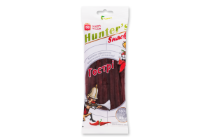 Колбаски из мяса птицы Острые Hunter's М'ясна Гільдія в/с с/к м/у 80г