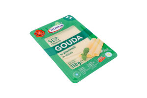 Сир Mlekpol Гауда копчена нарізка 45%