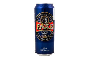 Пиво 0.5л 5.6% світле Royal Export Faxe з/б