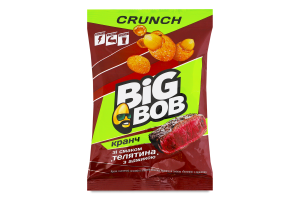 Арахис жареный соленый в хрустящей оболочке Телятина с аджикой Crunch Big Bob м/у 90г