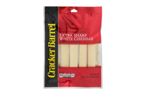 Cracker Barrel Extra Sharp White Cheddar Cheese Sticks - 10 CT