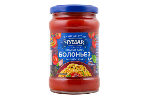 Спагеті-соус італійський пастеризований Болоньез Чумак с/б 290г