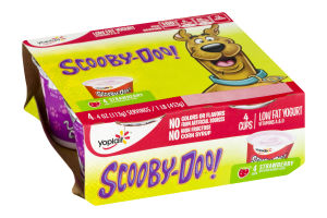 Yoplait Scooby-Doo! Low Fat Yogurt Strawberry - 4 PK
