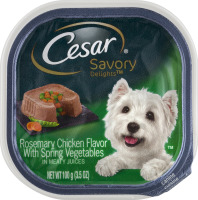 Cesar Savory Delights Canine Cuisine Rosemary Chicken Flavor With Spring Vegetables